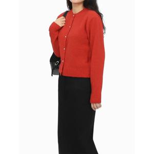 [엘케이트] 여자 가디건 라운드넥 기본 베이직 긴팔 아우터 LFR006