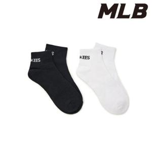[MLB] (3ASOS054N-00BKS) 워딩로고 발목양말 2족세트 MLB