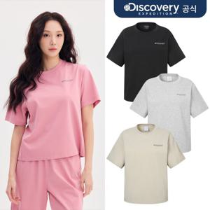 [디스커버리] 프레시벤트 워시드 여성 경량 트레이닝 반팔 티셔츠 4종 택1  DWTR66053-SET