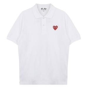 라프리마 꼼데가르송플레이 레드 하트 와펜 폴로 남성티 AX-T006-051-5