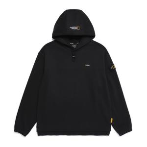 내셔널지오그래픽 N251UHD090 하이브리드 세미오버핏 후드티셔츠 BLACK