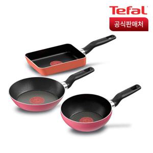 테팔 뉴인조이 미니 핑크(팬18+웍16+에그팬)