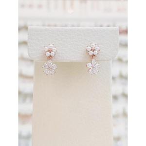 볼라레 세이브존01 화이트 다이아 루비 드롭 귀걸이 spe1152