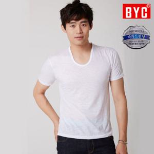 BYC 남성 자카드 티반 반팔런닝 BYP6055 1매입