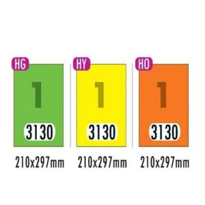 폼텍 형광라벨지 HO3130 주황색 10매 2개