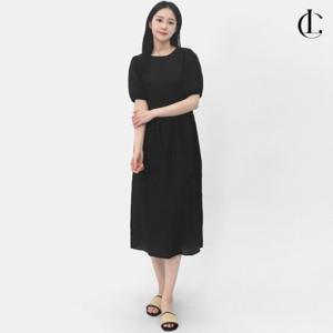 엘케이트 여자 반팔 원피스 하늘하늘 여름 롱 드레스 LDOR003