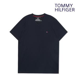 타미힐피거 반팔티셔츠 브이넥 남성 네이비 09T3140-410