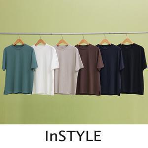 인스타일 오가닉 반팔 티셔츠 남성 6종