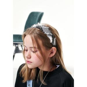 [블루테일HU] (AZA2AX02BK) 도마뱀 자수 블랙 머리띠