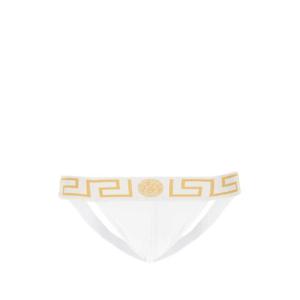 VERSACE 화이트 스트레치 코튼 조스트랩 AUU01017A232741 A81H