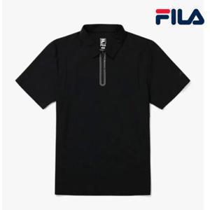 [휠라]휠라 냉감 펀칭 디테일 반팔 카라티 FS2TSG2208M BLK 반팔