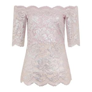 25 SS Rabanne 플로럴 레이스 블라우스 25EJTO097PA0244 TP436130011