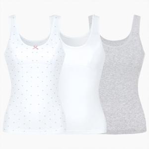 BYC 메가스타 면스판 여주니어 브라런닝 2호 (화이트,백색나염,멜란그레이/80-100) BPR9004