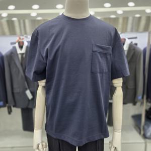 [앤드지]앞포켓 등판 절개 포인트 반팔 면티 JBSF2TR1001 NV