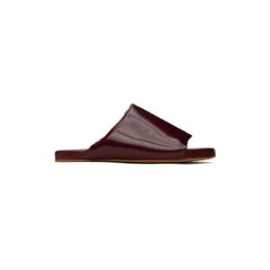 Bottega Veneta 샌들 레드 쿠션 샌들 231798F124004