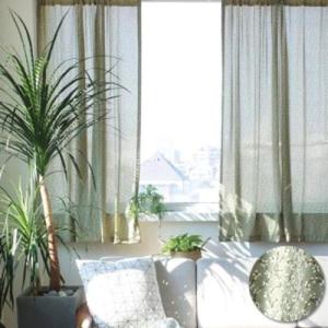 아트박스/메종텍스타일 올리브리프 작은창커튼 겸 가리개커튼