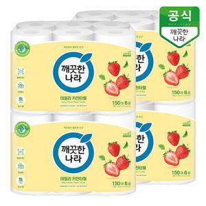 깨끗한나라 데일리 키친타올 그린패키지 150매 6롤 x 4팩