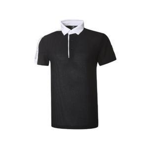 와이드앵글골프반팔티 KQJ WMM23291Z1 남성 VA 배색포인트 허니콤 폴로 티셔츠 / Black
