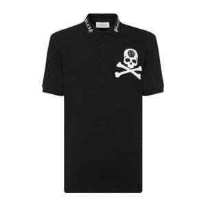 필립플레인 블랙 스컬 크로스본 티셔츠 MTK6876 PTE003N02