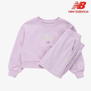 [뉴발란스] 키즈 NBgC크롭 스 팬츠 세트 NK9YE1802G-88 트레이닝