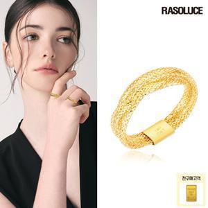 라쏠루체 18K 이태리 트리플 오메가 반지+99.99% 골드바