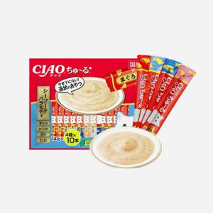 이나바 챠오 츄르 씨푸드 버라이어티 40P 560g (SC-187) 고양이 간식