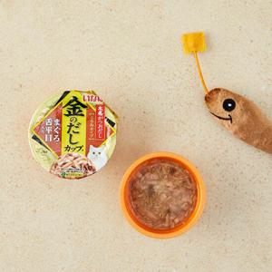 이나바 챠오 금빛육수컵 참치&가자미 70g (IMC-137) 고양이 간식
