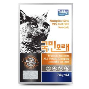 탑퍼태비 국민모래 오리지날 7.5kg 베이비파우더향 고양이벤토나이트