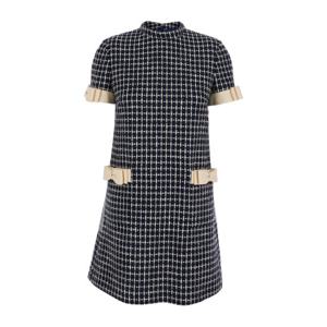 발렌티노 모시 쿼드라티노 부클 미니 원피스 7B3VAFH7 9E4671