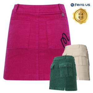 보스케 여성 겨울 골프웨어 골프 스판 골덴 스커트 TB2506141131