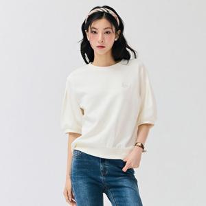 [체이스컬트]여성 퍼프 소매 5부 티셔츠-DERG5862B0A