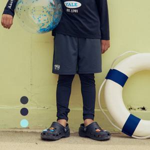 [예일키즈]하프 팬츠 레이어드 워터 래쉬가드 레깅스 A5M043