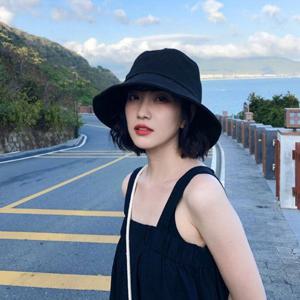 여자 봄여름 호캉스 얼굴소멸 버킷햇