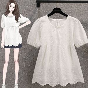 [블랙퀸] 에스닉레이스 빅사이즈 오픈 블라우스 blk003559