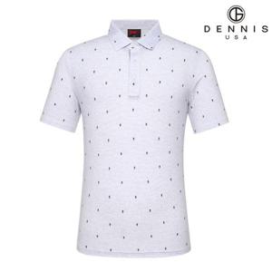 [데니스골프][DENNIS] 남성)도트형 전판프린트 티셔츠_NALMMTS006