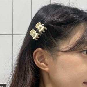 올림머리 반묶음 미니집게핀 베이지 10P (WAEB0F5)