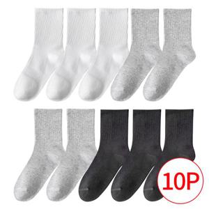 ♥10켤레♥남성 국산 면100 스포츠 무지 중목양말 10켤레