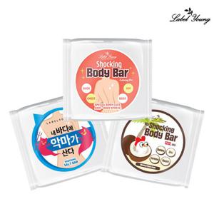 [라벨영] 바디결점/진정케어/저자극바디워시 쇼킹바디바 카밍버전+바디바 꼬꼬버전