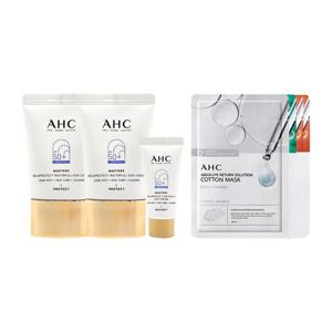 [AHC]AHC 마스터즈 워터풀 선크림 40ml 2개+7ml+마스크팩 4매