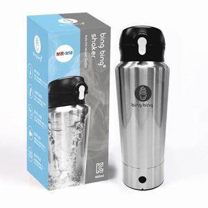 튼튼한컵 빙빙 쉐이크 보온보냉 전동 자동 믹스 텀블러 450ml