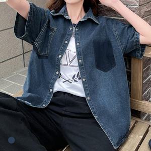화세 (77까지)데님스티치스냅반팔셔츠_HB5MSH006C