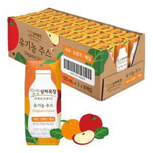 [매일유업] 상하목장 유기농주스 사과오렌지케일 125ml X 24팩