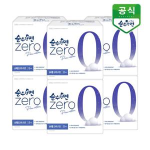 순수한면 제로 슈퍼롱 오버나이트 8P x 6팩 [홈앤]