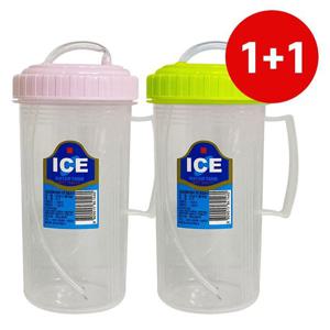 손잡이 빨대컵 1+1 500ml 병원물컵 빨대물병 환자물통 (WFFX3UC)