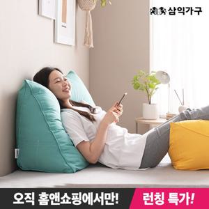 ★홈앤쇼핑 BEST★ [삼익가구]카롱카롱 왕 삼각 등받이쿠션 헤드쿠션(대형)
