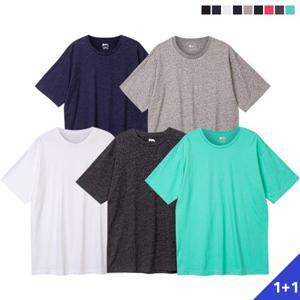 [1+1] 탄탄한 코마사 26수 오버핏 반팔티셔츠