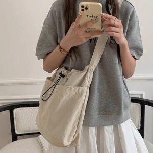[루즈루나] 피앙 데일리 가벼운 나일론 복조리가방 숄더백 크로스백 가방