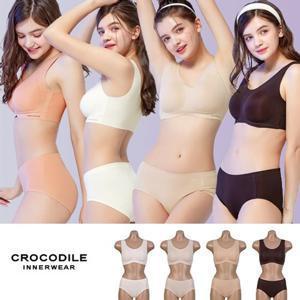 [크로커다일] 인견 크레오라 몰드부착 감탄브라+팬티 2종 택일