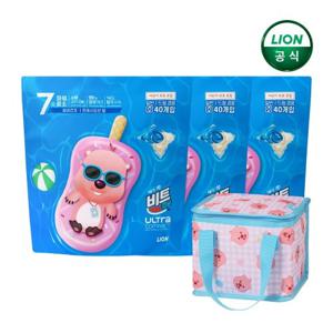 비트캡슐X잔망루피 캡슐세제 프레시오션 40입 x 3개 + 보냉백 x 1개 증정(옵션선택)