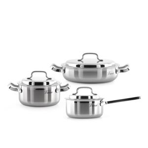 [세신 퀸센스]바오스 통3중 3PLY 스텐냄비 3종세트-편수16cm/양수20cm/전골24cm
